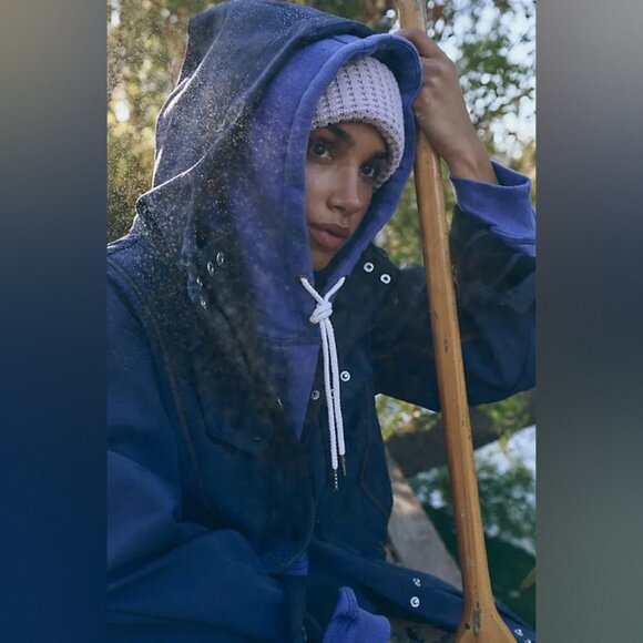 Free People Movement Moon Magic Reflective Rain Parka NWOT - Picture 4 of 14